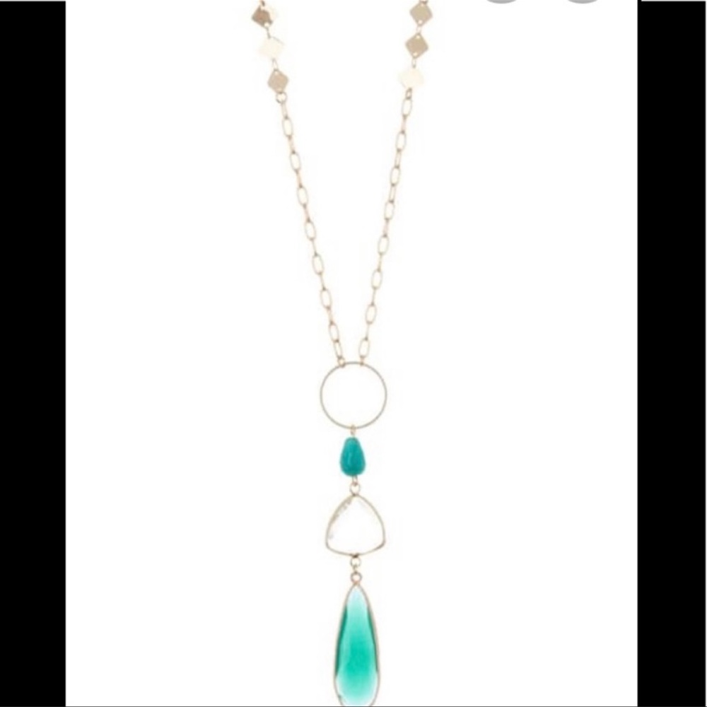 PANACEA Green Stone Y- Necklace